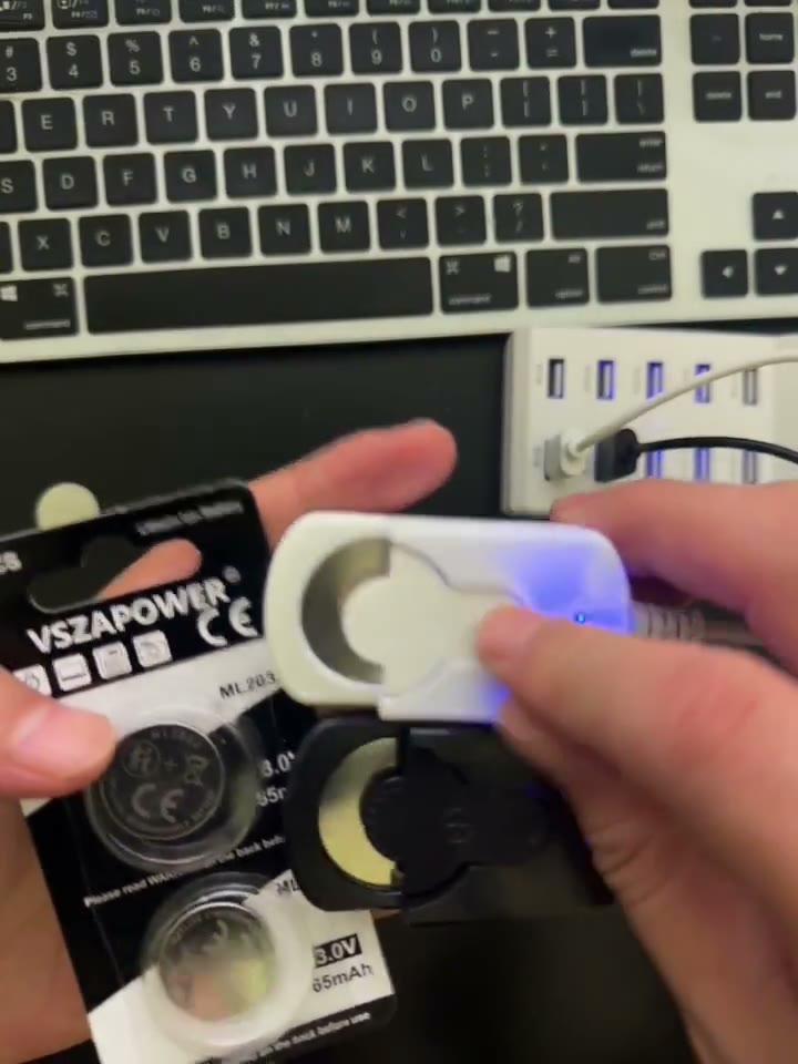 VSZAPOWER ML2032 pack and charger footage